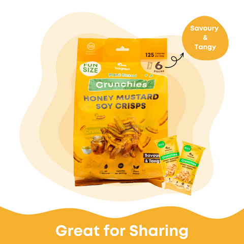 Crunchies Honey Mustard Soy Crisps Funpack (Pack of 6)