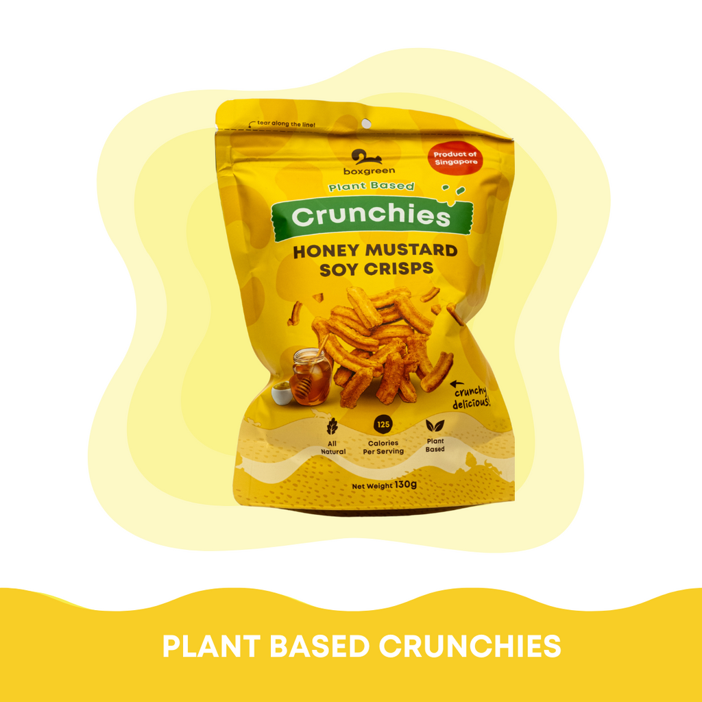 Crunchies Honey Mustard Soy Crisps (130g) Boxgreen