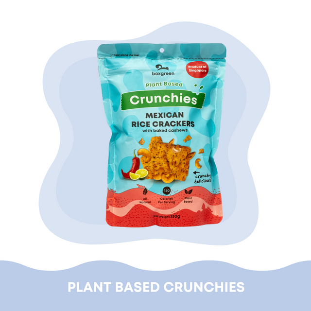 Crunchies Mexican Rice Crackers with Baked Cashews (130g)