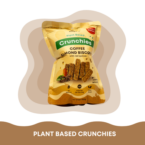 Crunchies Coffee Almond Biscotti with Red Quinoa (150g)