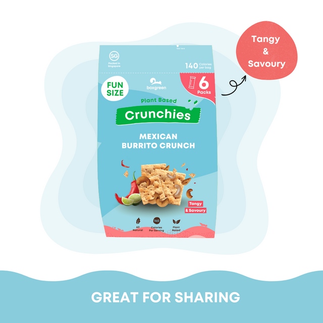 Crunchies Mexican Rice Crackers with Baked Cashews Funpack (Pack of 6)