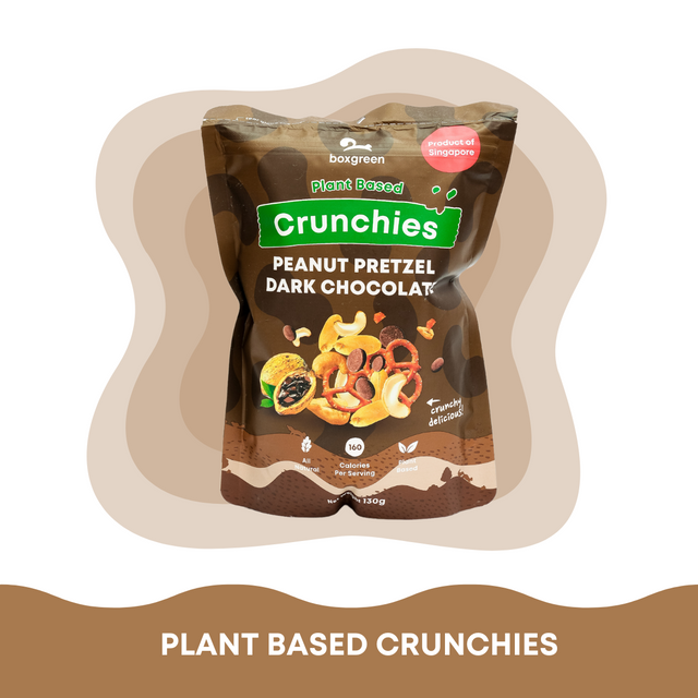 Crunchies Peanut Pretzel Dark Chocolate (130g)