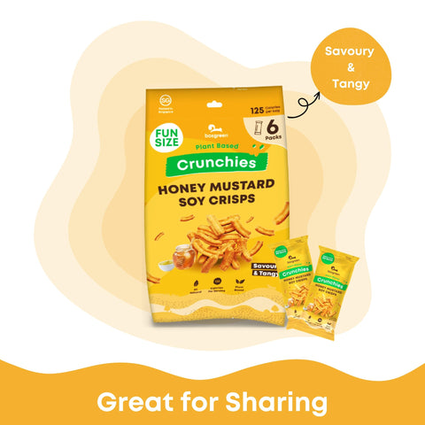 Crunchies Honey Mustard Soy Crisps Funpack (Pack of 6) [Expiry Oct 2024]