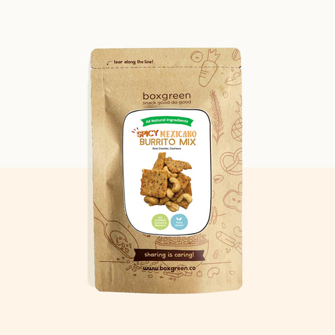 Crunchies Mexican Rice Crackers with Baked Cashews (50g)