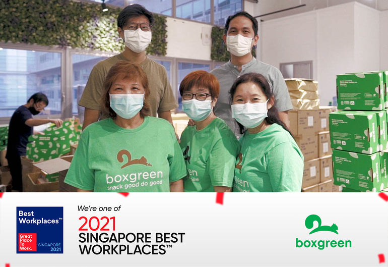 Boxgreen wins the 2021 Singapore Best Workplaces Award