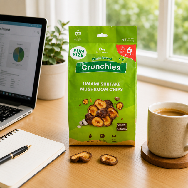 Crunchies Shiitake Mushroom Chips Funpack (Pack of 6)