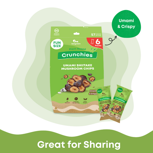 Crunchies Shiitake Mushroom Chips Funpack (Half Dozen)