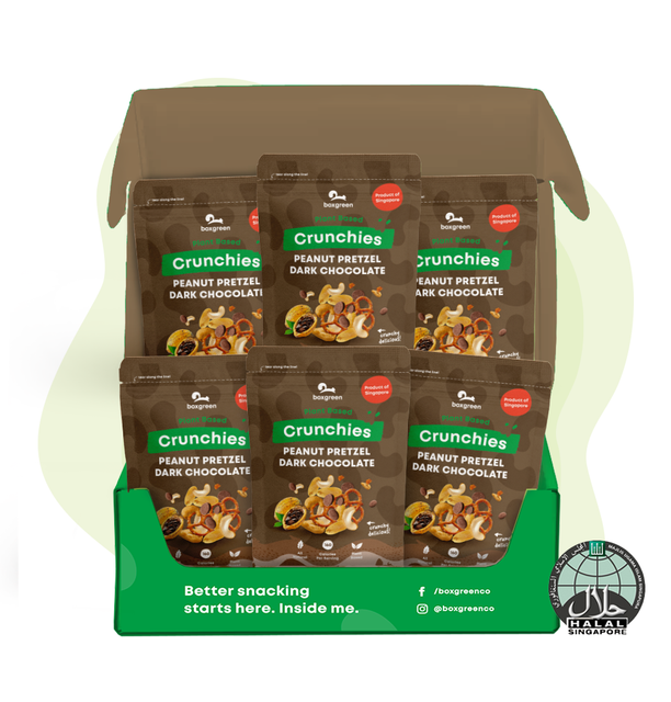 Crunchies Pretzel Peanut Dark Chocolate (Half Dozen)