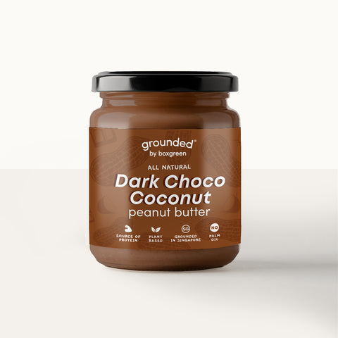 Grounded Dark Choc Coconut Peanut Butter Jar
