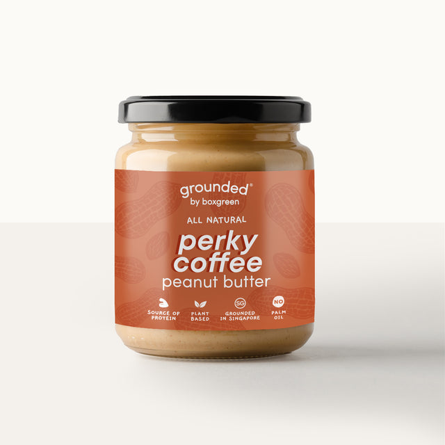 Grounded Perky Coffee Peanut Butter Jar